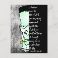 Frankenstein's Monster, Shelley Love & Rage Quote