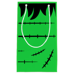 Frankenstein's Monster Stitches Scars and Hair Small Gift Bag
