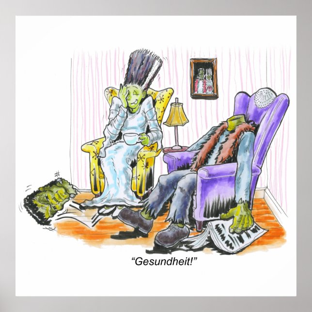 Frankenstein's Sneeze Poster (Front)