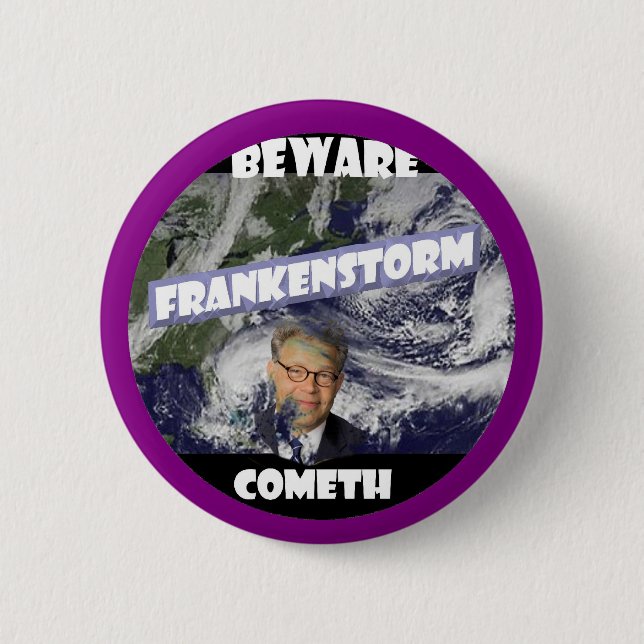 Frankenstorm 6 Cm Round Badge (Front)