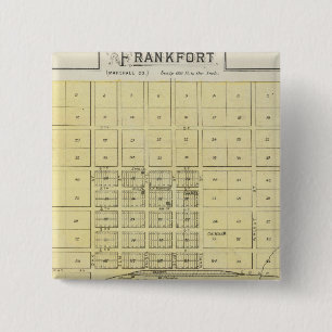 Frankfort, Home City, Bremen, and Herkimer, Kansas 15 Cm Square Badge