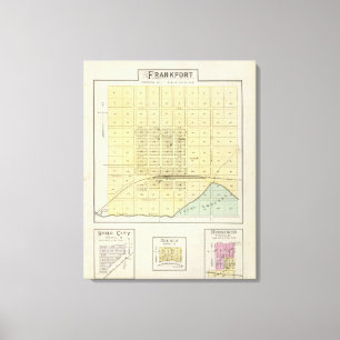 Frankfort, Home City, Bremen, and Herkimer, Kansas Canvas Print
