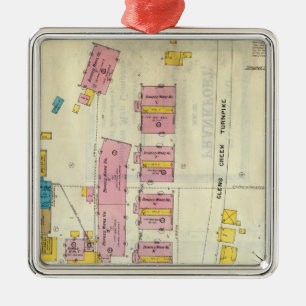 Frankfort, Kentucky 12 Metal Tree Decoration