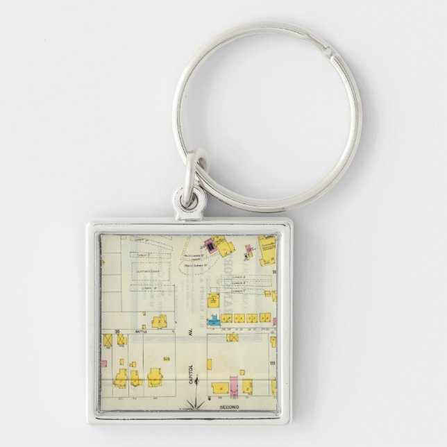 Frankfort, Kentucky 13 Key Ring (Front)