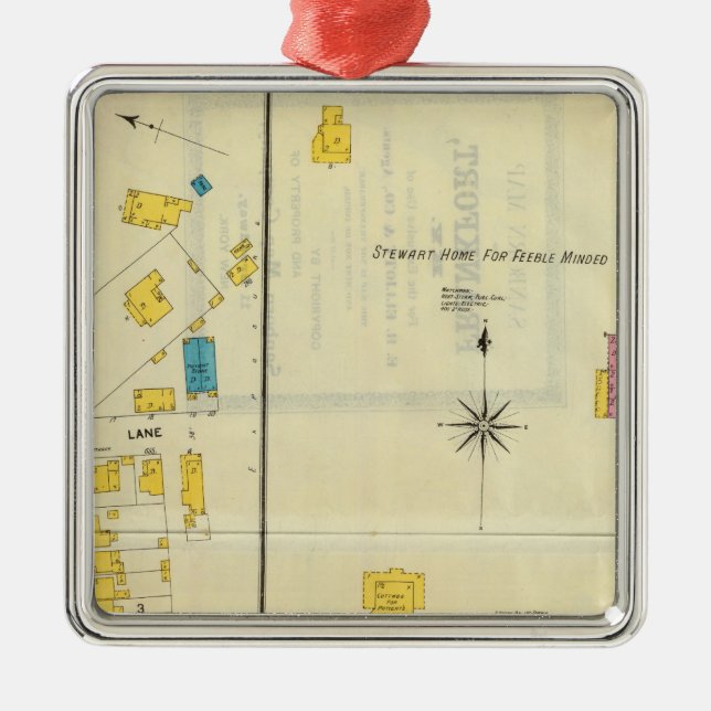 Frankfort, Kentucky 14 Metal Tree Decoration (Front)