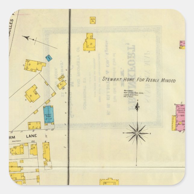 Frankfort, Kentucky 14 Square Sticker (Front)