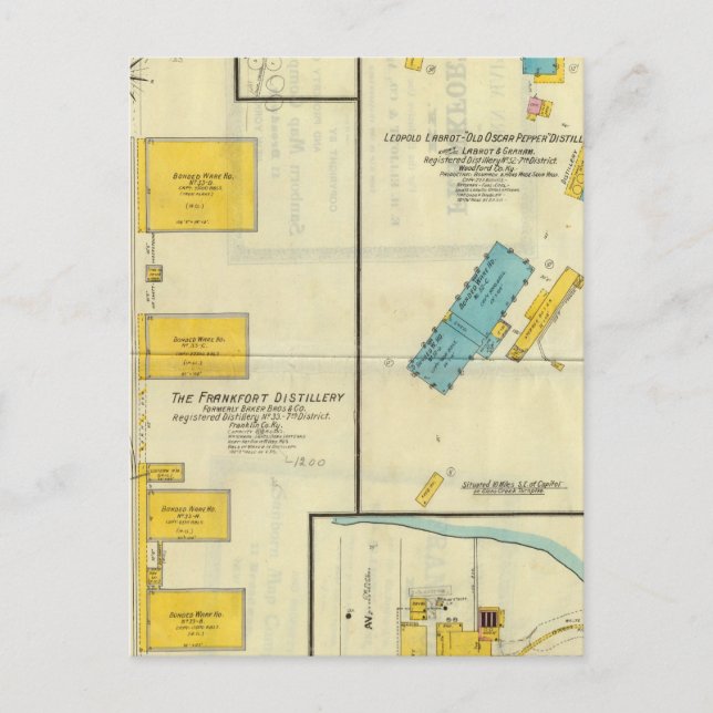 Frankfort, Kentucky 3 Postcard (Front)