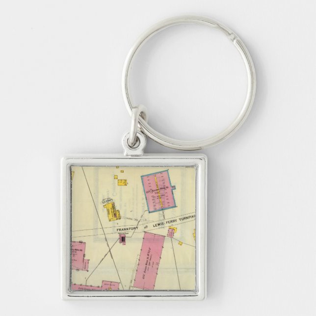 Frankfort, Kentucky 6 Key Ring (Front)