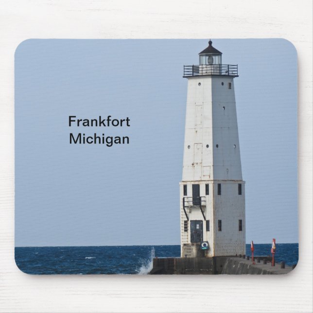 Frankfort Michigan Lighthouse Mouse Mat (Front)