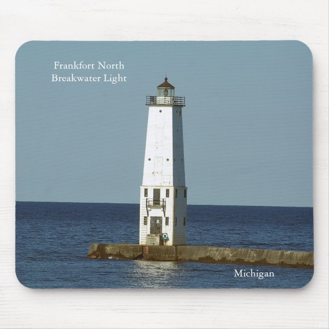 Frankfort North Breakwater Light mousepad (Front)