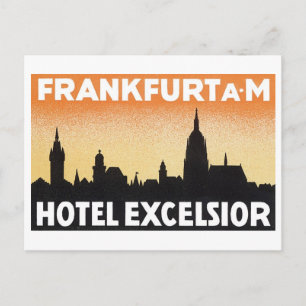 Frankfurt AM Hotel Excelsior Postcard