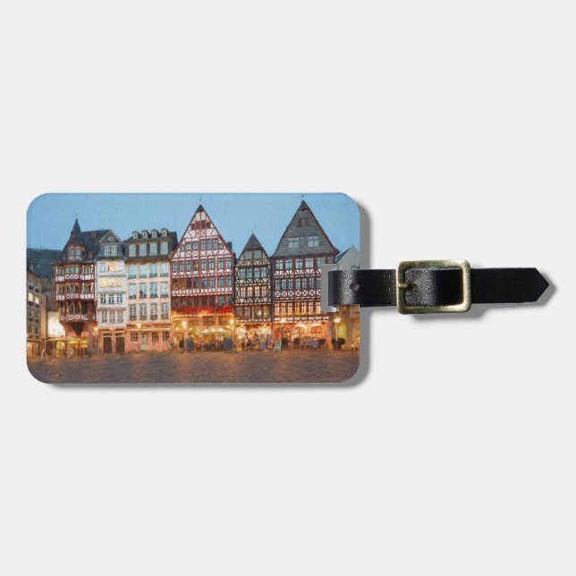 Frankfurt am Main Altstadt Luggage Tag (Front Horizontal)