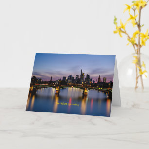 Frankfurt Bridge, Germany Card