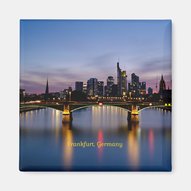 Frankfurt Bridge, Germany Magnet (Front)