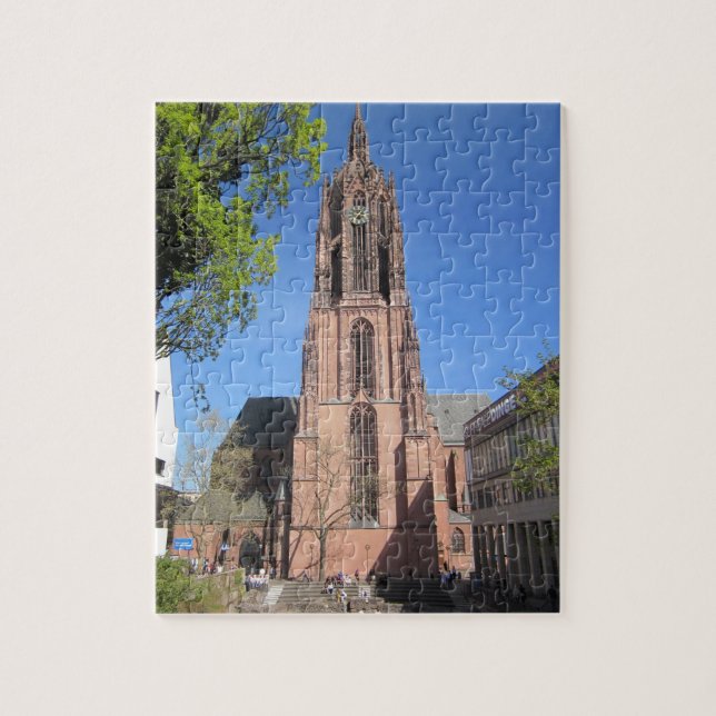 Frankfurt Cathedral Jigsaw Puzzle (Vertical)