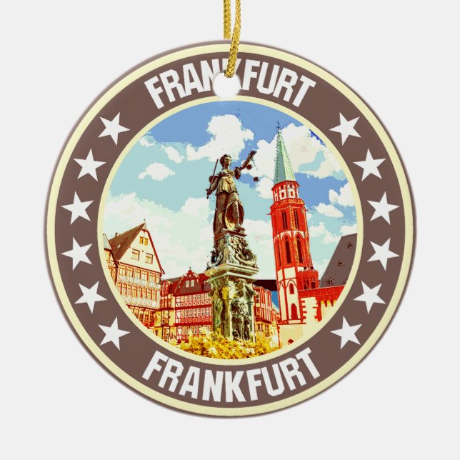 Frankfurt                                          ceramic tree decoration (Front)