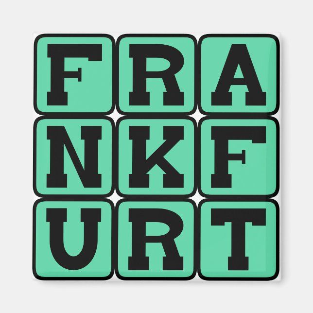 Frankfurt, City in Germany Magnet (Front)