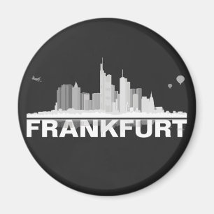 Frankfurt City Skyline Magnet / refrigerator magne