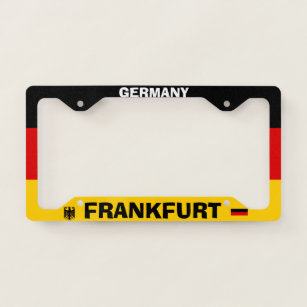 Frankfurt Customisable License Plate Frame