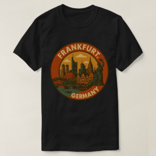 Frankfurt German Skyline T-Shirt