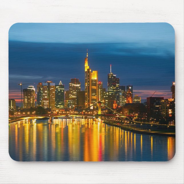 Frankfurt Germany Cityscape Mouse Mat (Front)