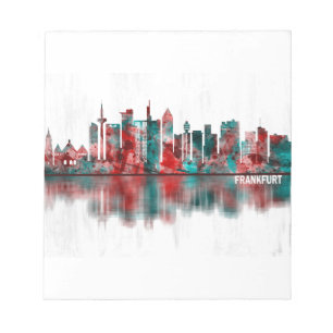 Frankfurt Germany Skyline Notepad