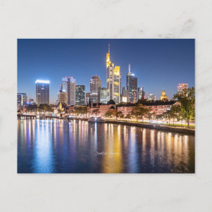Frankfurt, Germany skyline Postcard