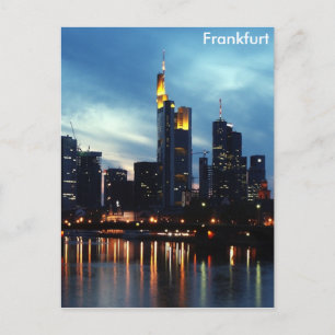 Frankfurt, Germany skyline Postcard