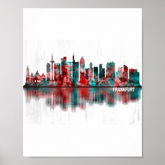 Frankfurt Germany Skyline Poster (Front)