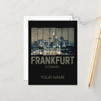 Frankfurt Germany Skyline Retro Vintage Souvenir