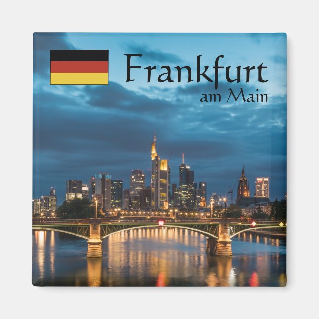 Frankfurt Germany Souvenir Magnet (Front)