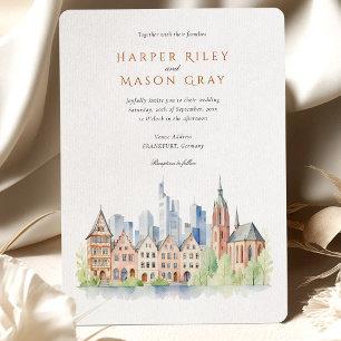 Frankfurt Germany Wedding Invitation