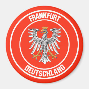 Frankfurt Round Emblem Magnet