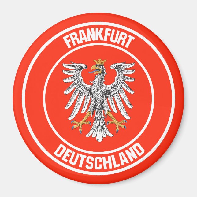 Frankfurt Round Emblem Magnet (Front)