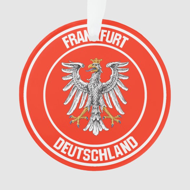 Frankfurt Round Emblem Ornament (Front)