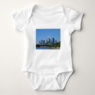 Frankfurt skyline baby bodysuit