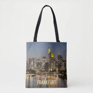 Frankfurt Skyline Germany Vintage Souvenir gift Tote Bag