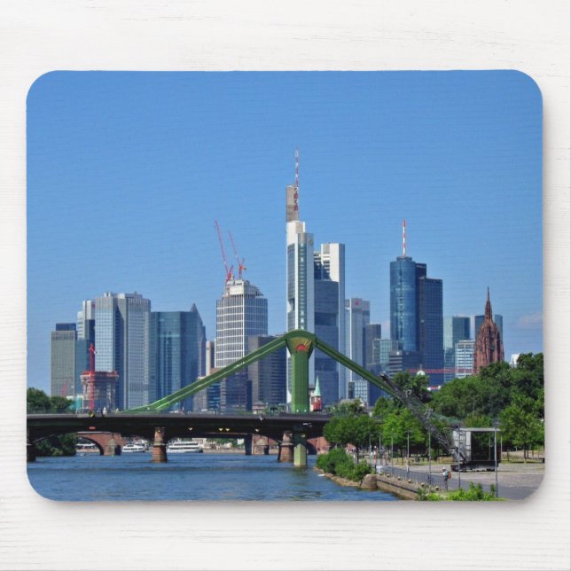 Frankfurt skyline mouse mat (Front)
