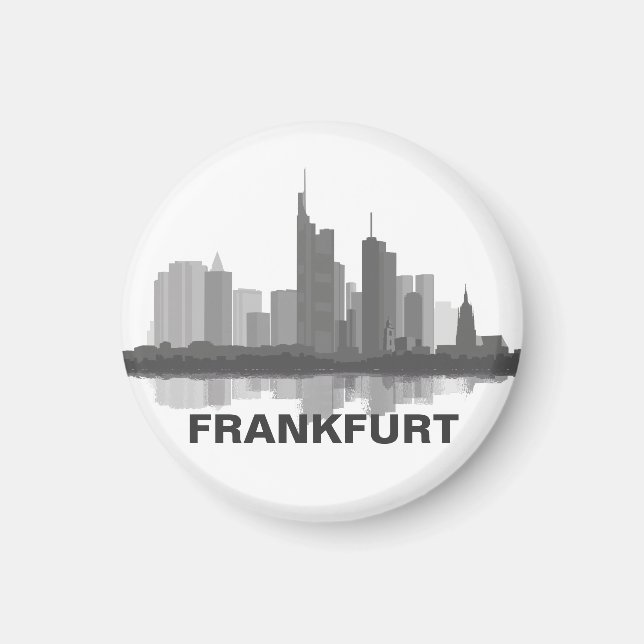 Frankfurt Skyline refrigerator Magnet (Front)