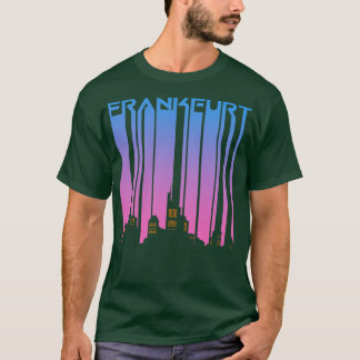 Frankfurt vintage retro City Silhouette Geschenk T-Shirt