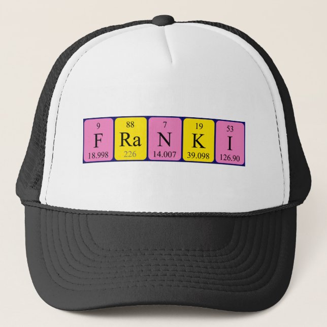 Franki periodic table name hat (Front)
