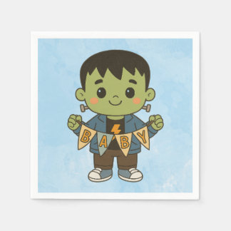 Frankie Baby Shower Napkins – Cute Monster-Themed 