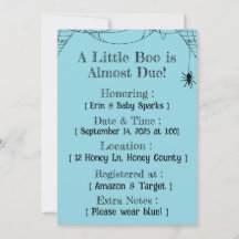 Frankie Boo Crew Baby Shower Invitation – Editable