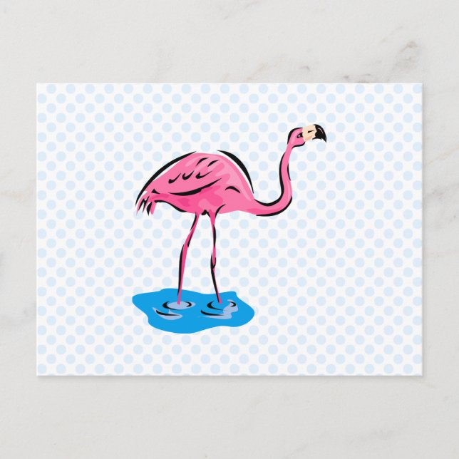 Frankie Flamingo Postcard (Front)