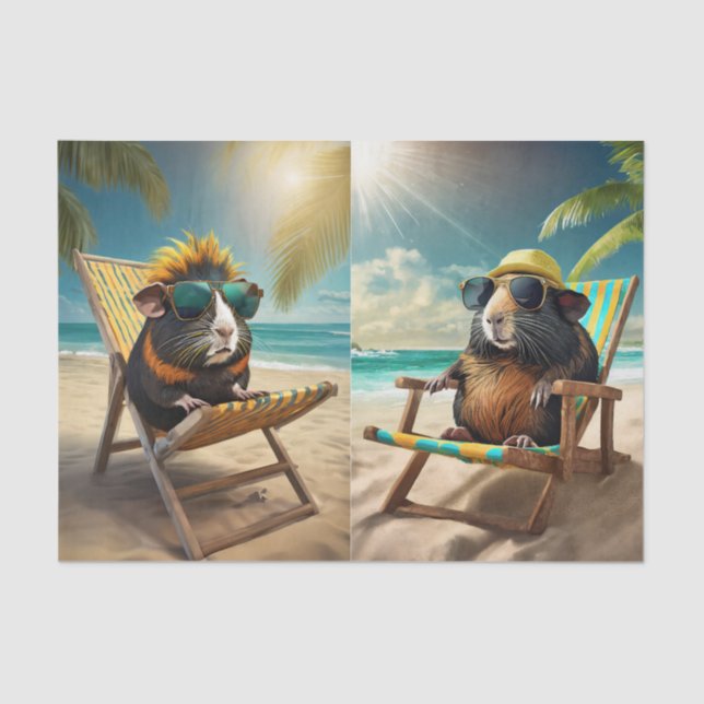 Frankie G & Gerald, Guinea Pigs Go Vaca Tissue Paper (Front)