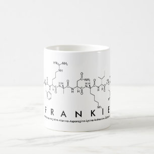 Frankie peptide name mug
