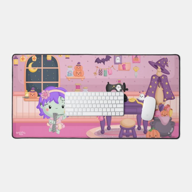 Frankie The Fabric Monster Seamstress Mouse Pad (Keyboard & Mouse)