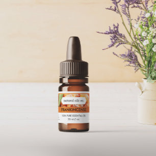 Frankincense Essential Oils Fragrance Bottle Label
