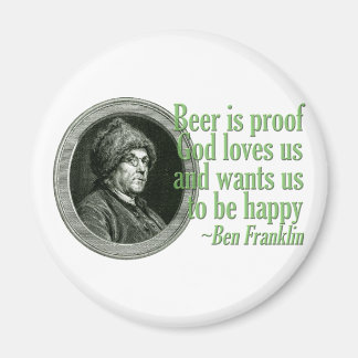 Franklin Beer Quote Magnet