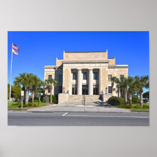 Franklin County Courthouse, Apalachicola, Florida Poster